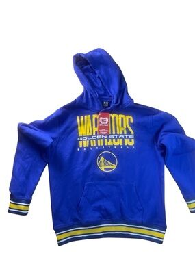 Golden State Warriors Royal Blue Hoodie with Yellow Logo